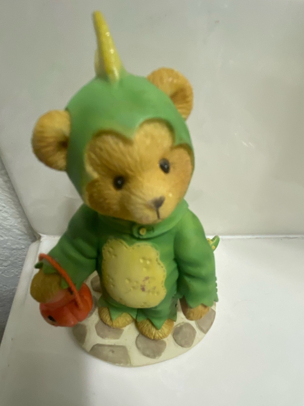 1997 Cherished Teddies Rex Dinosaur Halloween Figurine 269999 Extinct Friendship